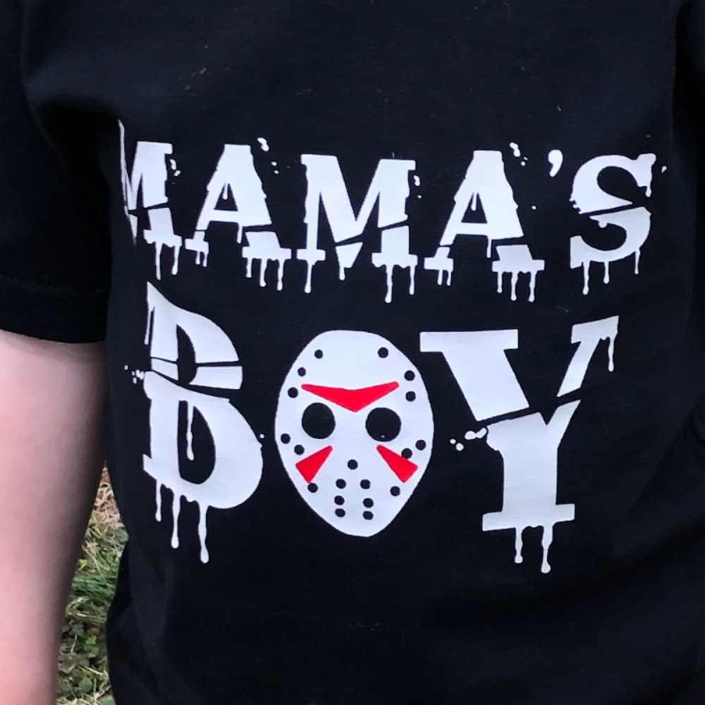 New Mama’s Boy T-shirt Toddler Jason Horror Movie